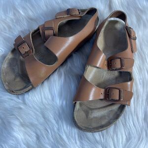 Birkenstock‎ Arizona Tan Leather Sandals Size 7/6-6.5